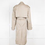 Frankie Shop Taupe Eugene Trench Coat
