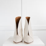 Isabel Marant White Minimal Leather Boots