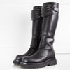 Bottega Veneta Black Leather Knee Boot