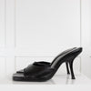 By Far Textured Black Mora Mule