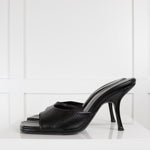 By Far Textured Black Mora Mule