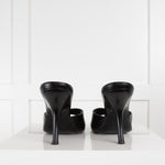 By Far Textured Black Mora Mule