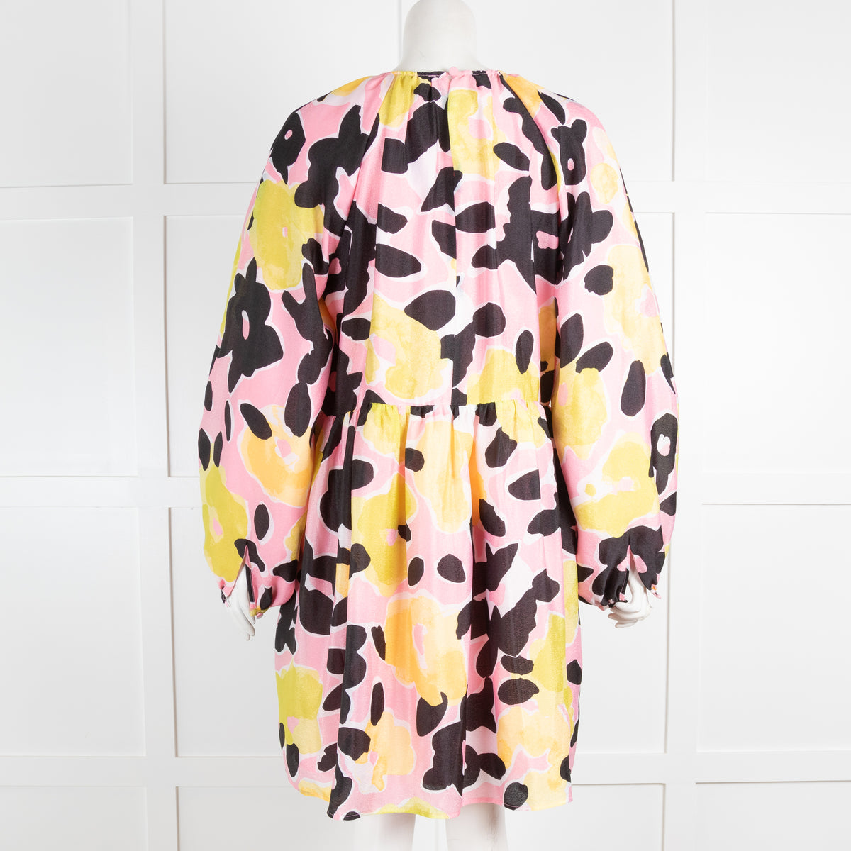 Stine Goya Pink Floral Print Mini Dress