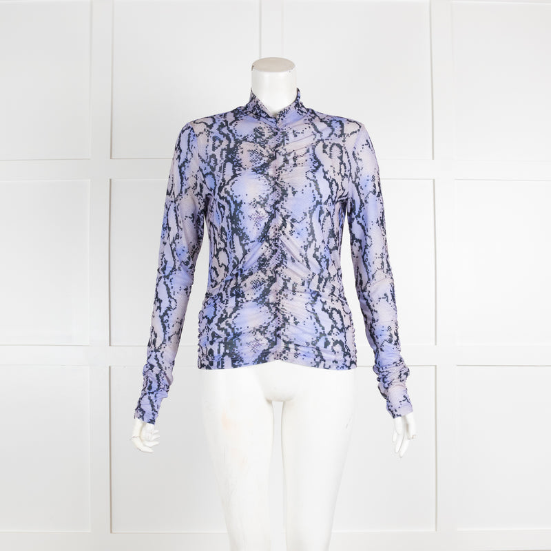 Bimba Y Lola Lilac Snakeskin Shirt
