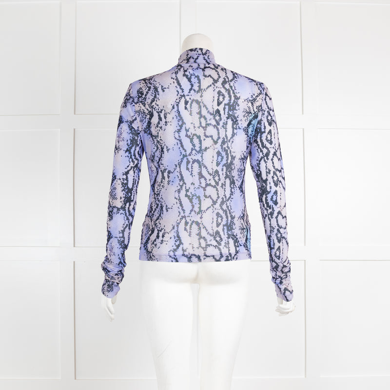 Bimba Y Lola Lilac Snakeskin Shirt