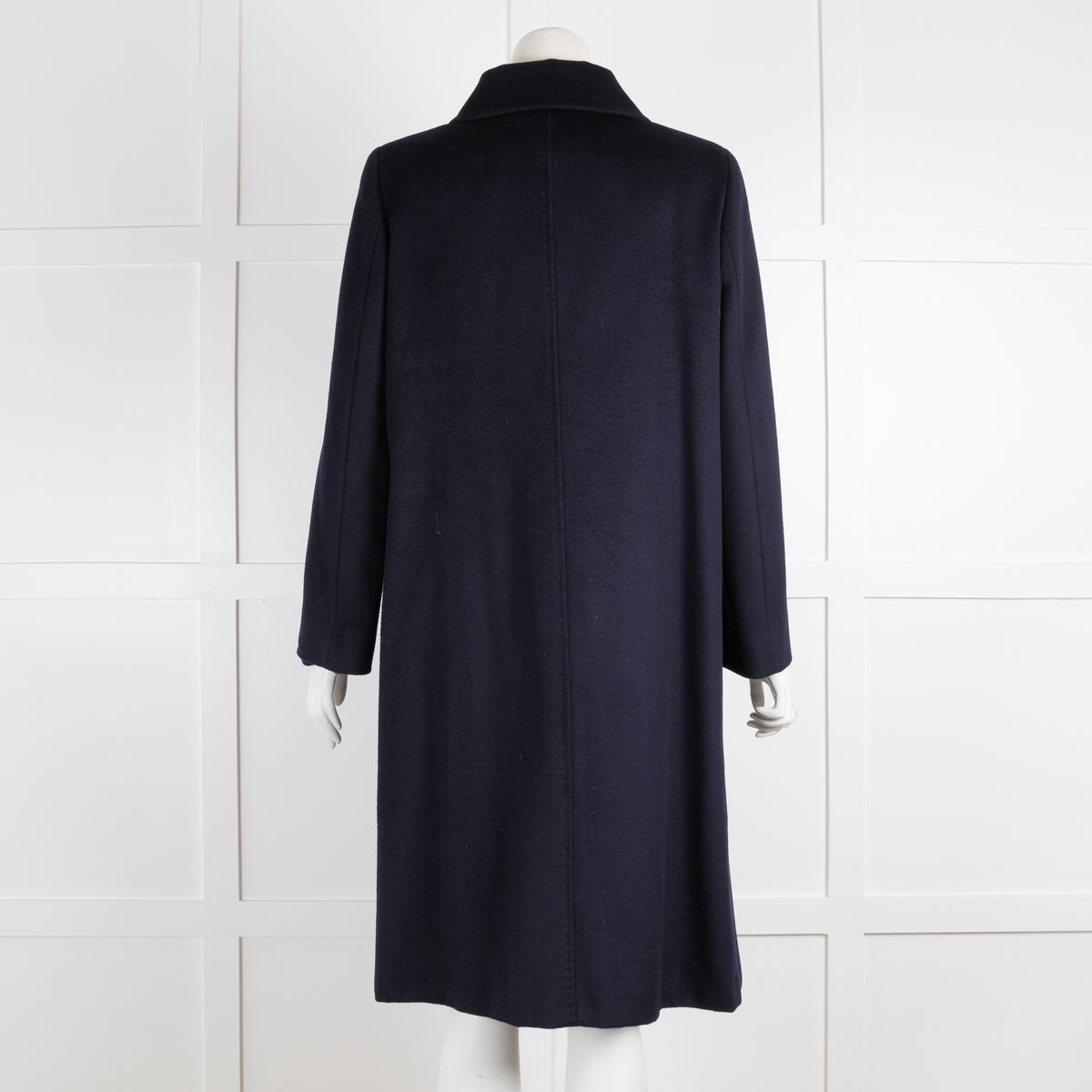 MaxMara Studio Navy Wool Coat