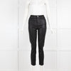 Paige Black Coated Jeans
