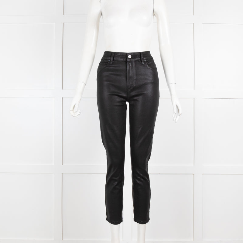 Paige Black Coated Jeans