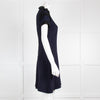 Sandro Navy Mini Dress with Black Frills