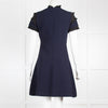 Sandro Navy Mini Dress with Black Frills