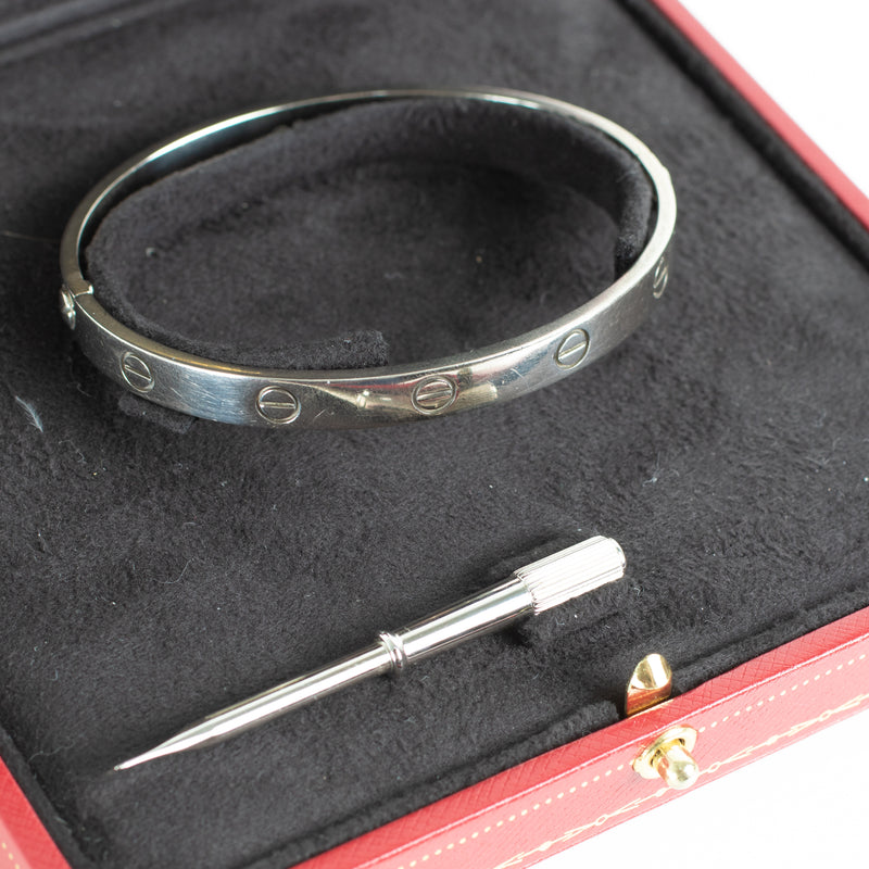 Cartier White Gold Love Bangle