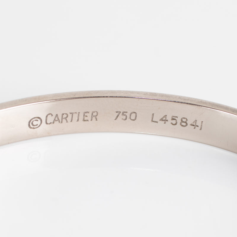 Cartier White Gold Love Bangle