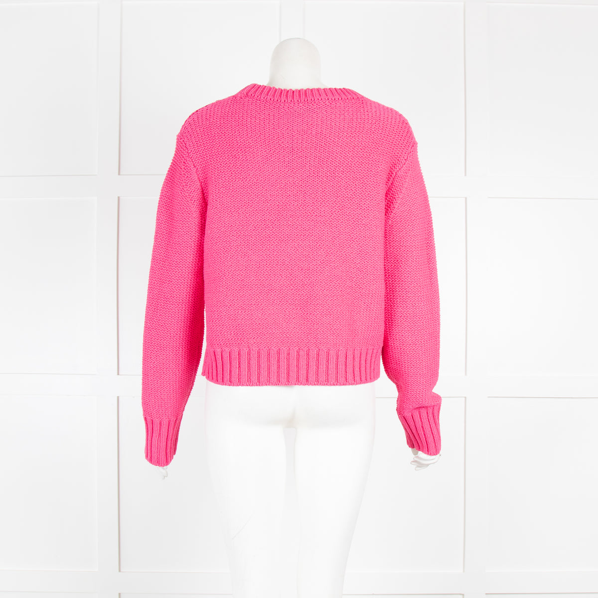 White + Warren Bright Pink Cotton Knit