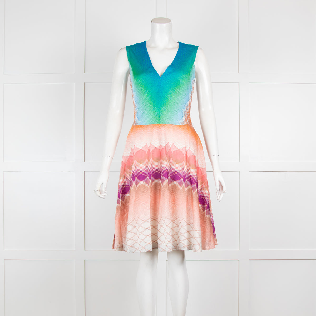 Missoni Chevron Ombre Fit and Flare Dress