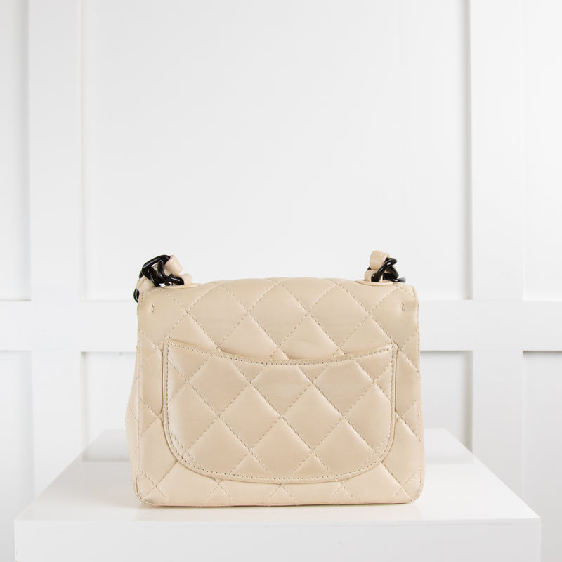 Chanel Cream Quilted Lambskin Leather Small Bag