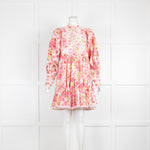 byTiMo Pink Daisy Garden Cotton Slub Shift Dress