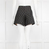 Chloe Black Shorts With Gold Print