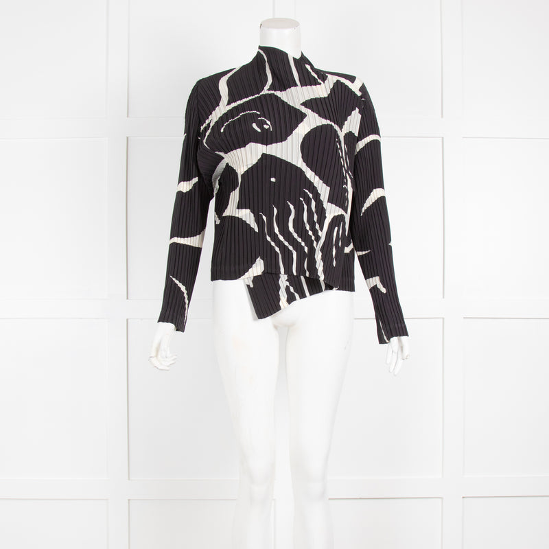 Issey Miyake Black and Cream Jacket