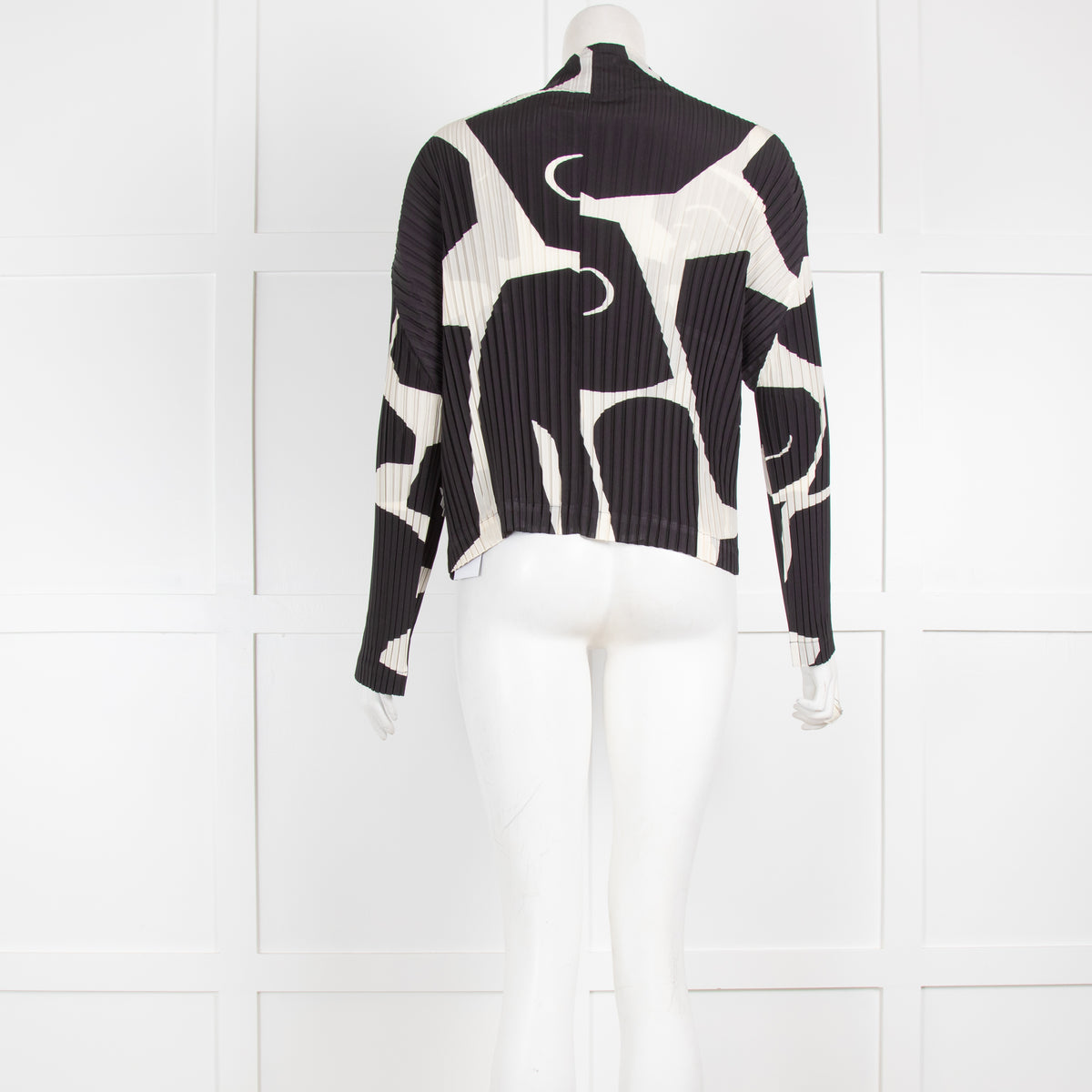 Issey Miyake Black and Cream Jacket