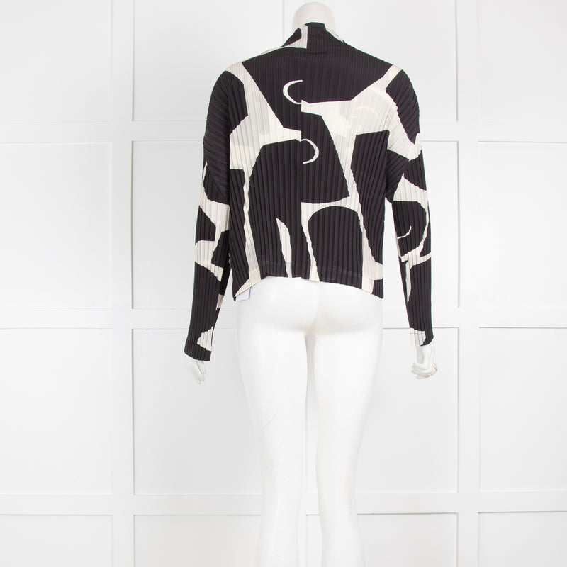 Issey Miyake Black and Cream Jacket