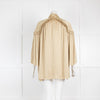 Day Birger Mikkelsen Olive Ruffle Trim Satin Blouse