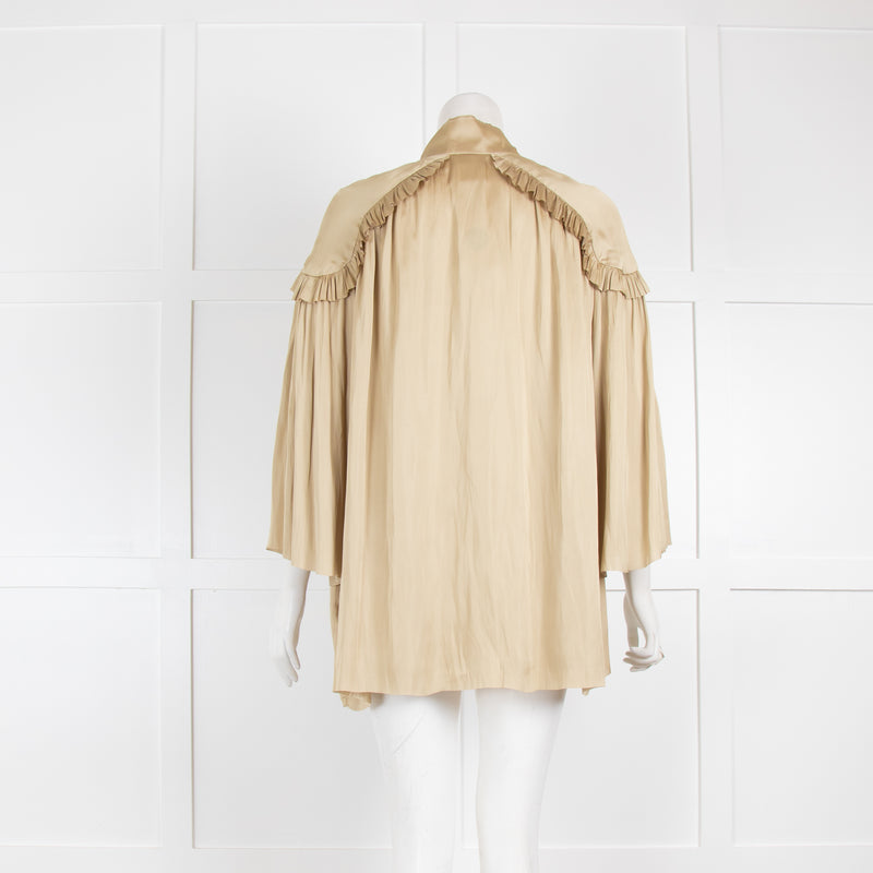 Day Birger Mikkelsen Olive Ruffle Trim Satin Blouse