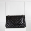Chanel Black Caviar Leather Bag with Silver Hardware