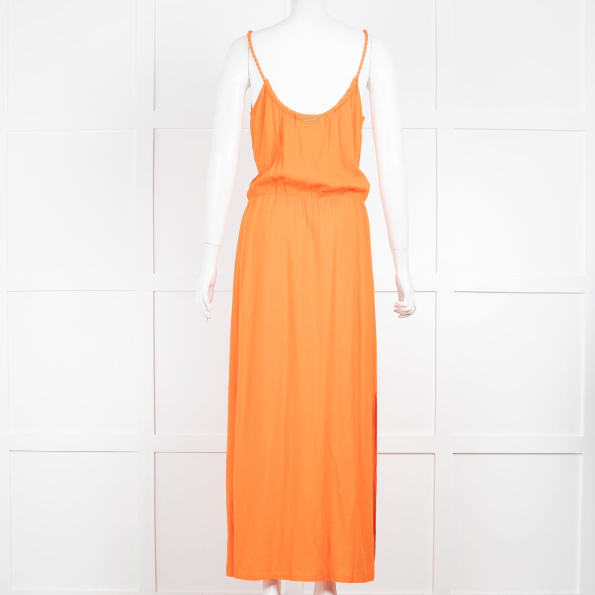 Heidi Klein Orange Beach Maxi Dress with Braided Straps