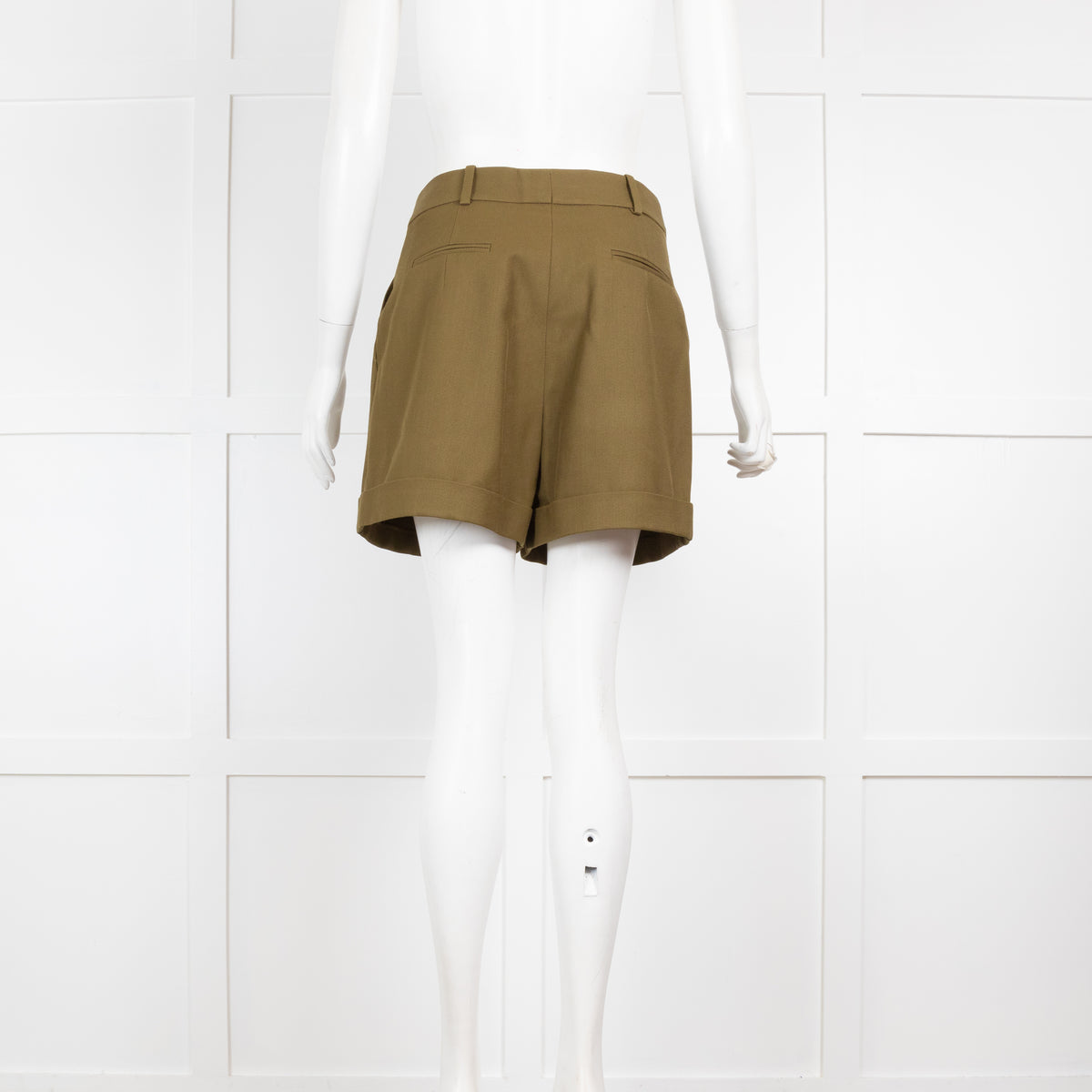 Racil Khaki Pleated Shorts