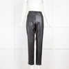 Max Mara Black Faux Leather Trousers