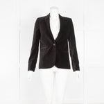 The Kooples Black Velvet Blazer