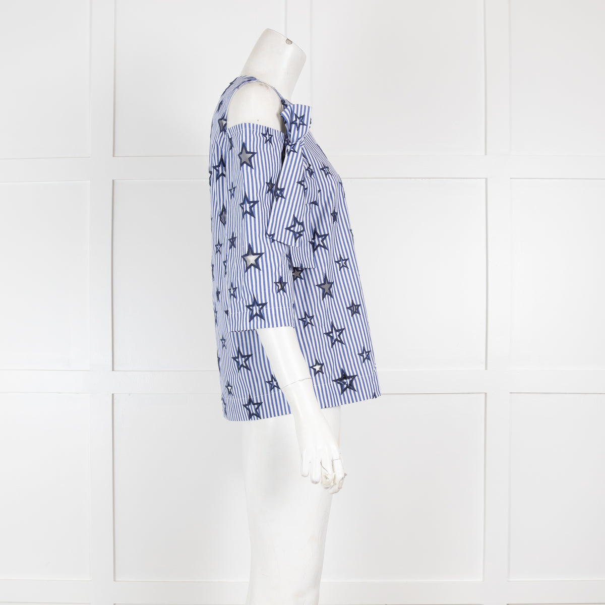 Sandro Blue Stripe Star Top