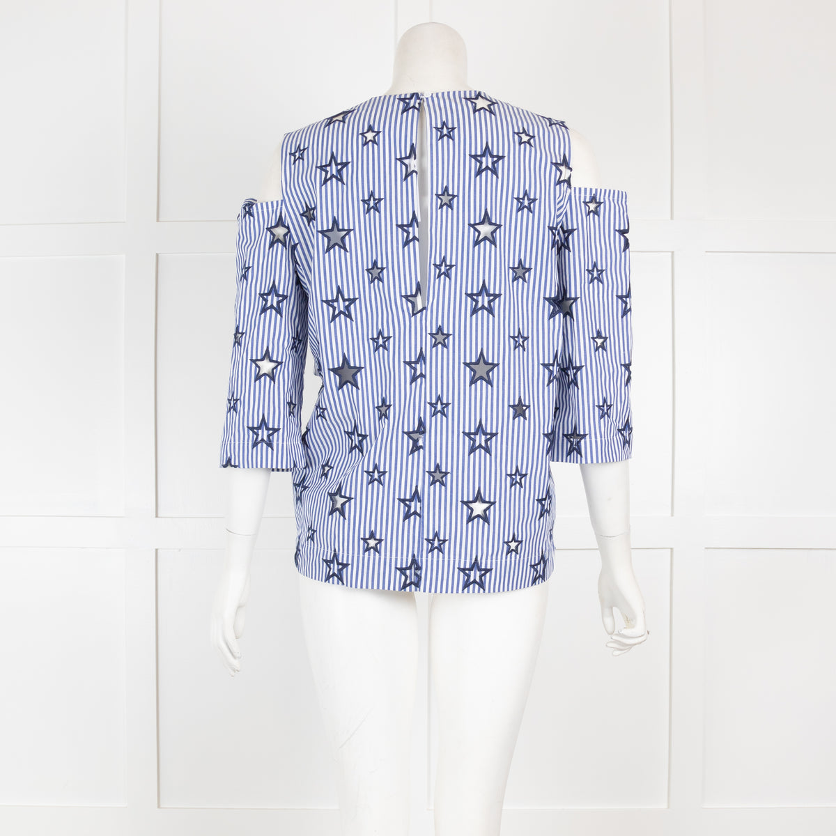 Sandro Blue Stripe Star Top