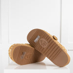 Ash Natural Raffia Flat Clog