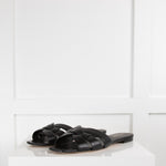 Saint Laurent Black Tribute Sandal