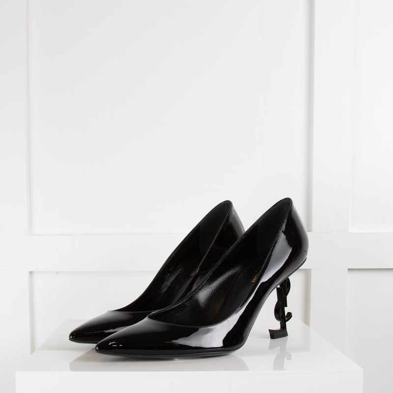 Saint Laurent Black Patent Opyum Pumps