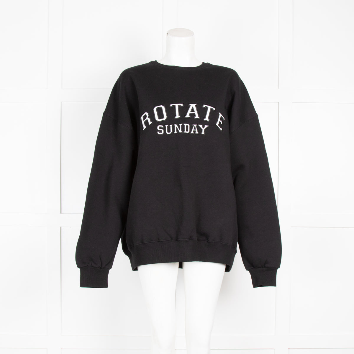 Rotate Sunday Black Logo Sweatshirt
