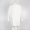 Haider Ackerman Cream Linen Mix Oversized Blazer