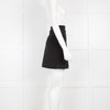MSGM Black Mini Skirt with Jewelled Button