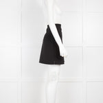 MSGM Black Mini Skirt with Jewelled Button