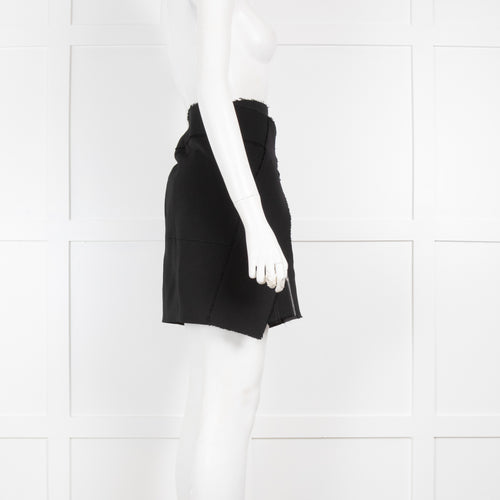 Belstaff Black Belted Mini Skirt
