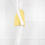Chloe Dusty Yellow Pleated Shorts