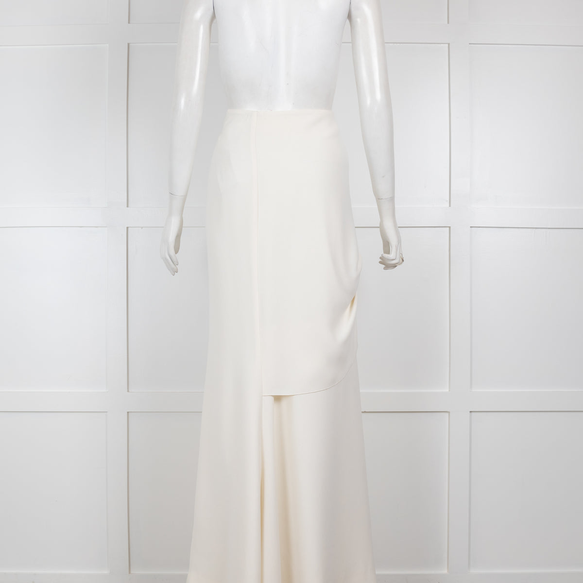 Philosophy Cream Maxi Skirt with Side Rushing