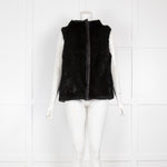 Oakwood Reversible Black Rabbit Fur Gilet