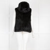 Oakwood Reversible Black Rabbit Fur Gilet