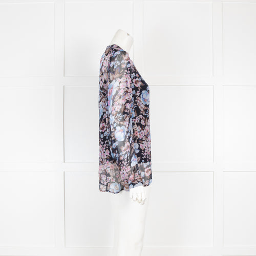 Baum und Pferdgarten Blue Floral Blouse