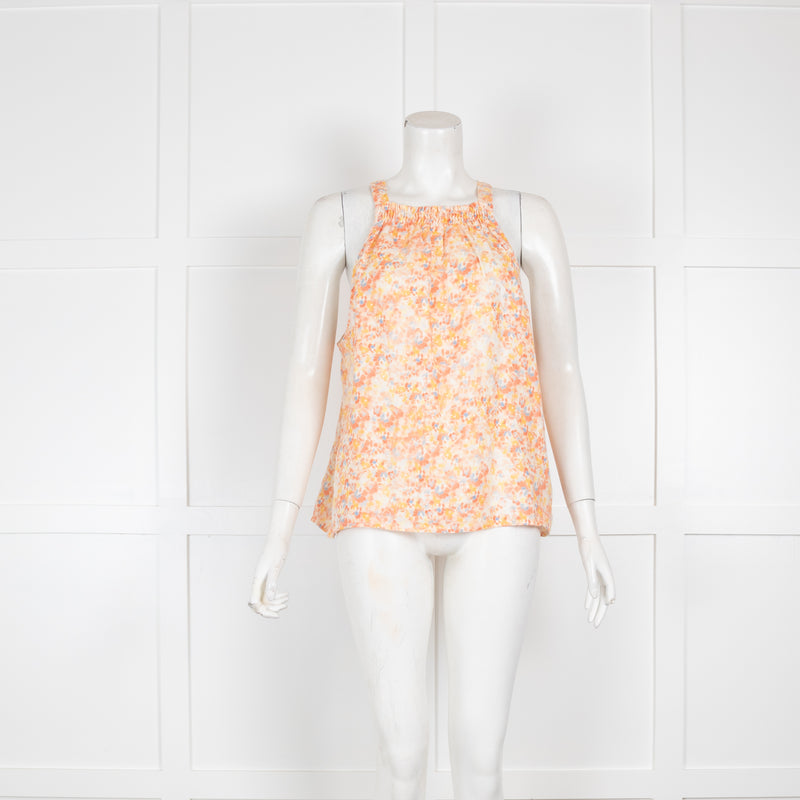 Bella Dahl Orange Sleeveless Cotton Top