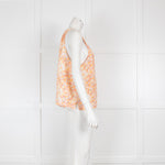 Bella Dahl Orange Sleeveless Cotton Top