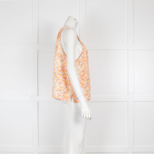 Bella Dahl Orange Sleeveless Cotton Top