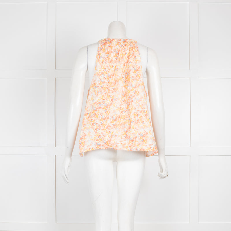 Bella Dahl Orange Sleeveless Cotton Top